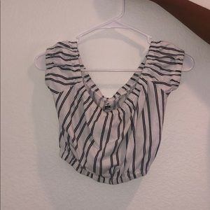Off Shoulder Crop Top